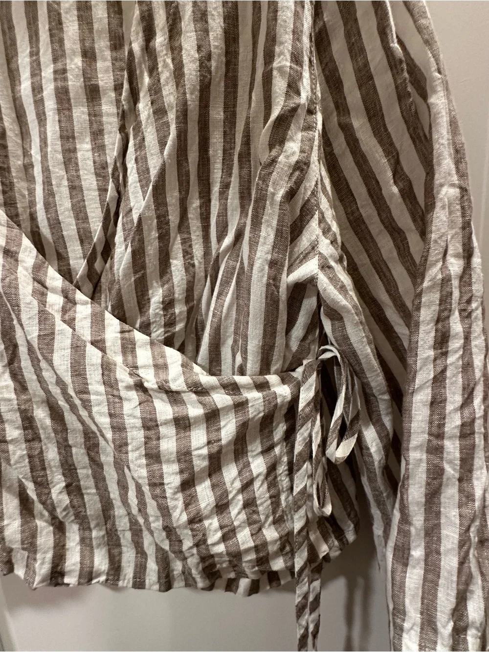 Linenfox wrap shirt